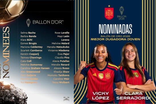 Seis jugadoras españolas