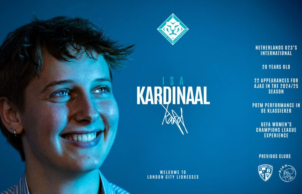 Isa Kardinaal se une a las London City Lionesses.