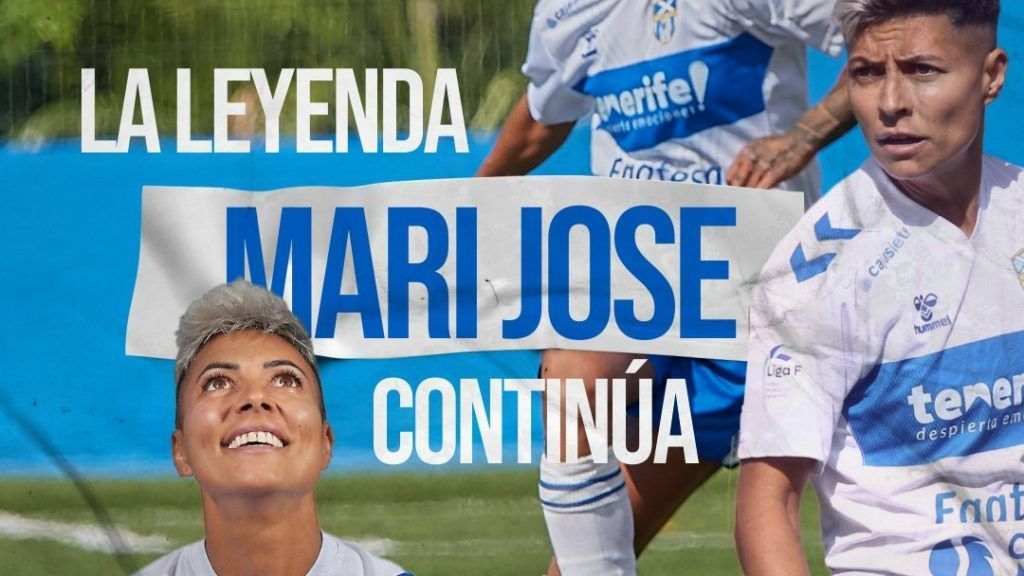 La leyenda del UD Tenerife, Mari Jose, continúa otra temporada más con el club tinerfeño.