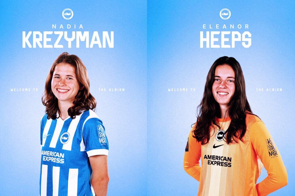 Nadia Krezyman y Eleanor Heeps, nuevos refuerzos del Brighton.