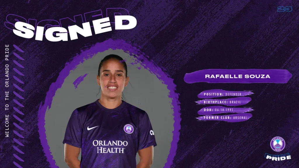 Rafaelle es la nueva jugadora de Orlando Pride.