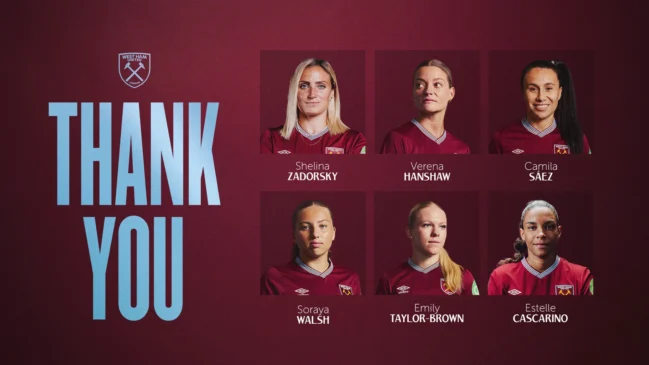 El West Ham ficha a Laia Codina y anuncia la salida de seis jugadoras.