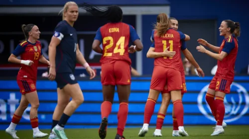 selección española en Washington