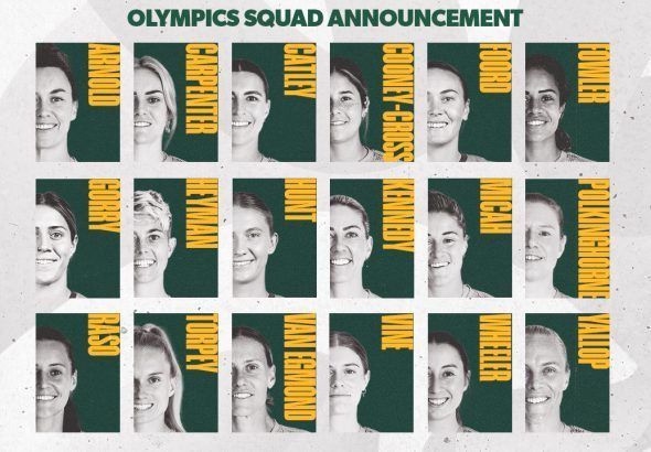 18 Matildas dispuestas a seguir haciendo historia. Imagen de la convocatoria de la selección australiana para los JJ.OO. de París 2024.